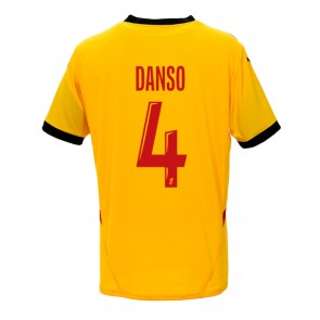 RC Lens Kevin Danso #4 Domaci Dres 2024-25 Kratak Rukavima